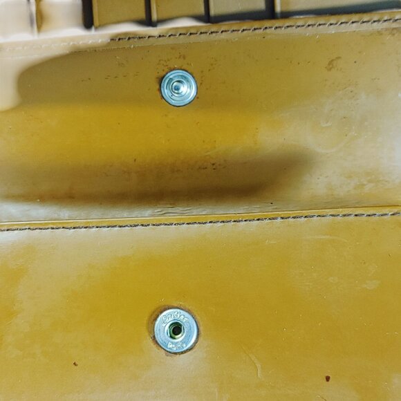 Cartier Panthere Brown Leather Wallet Vintage Silver Interior Peeling Tri Fold - Picture 6 of 14